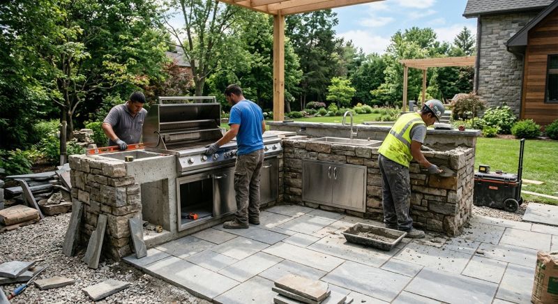 Outdoor Kitchen Construction in Conroe, TX