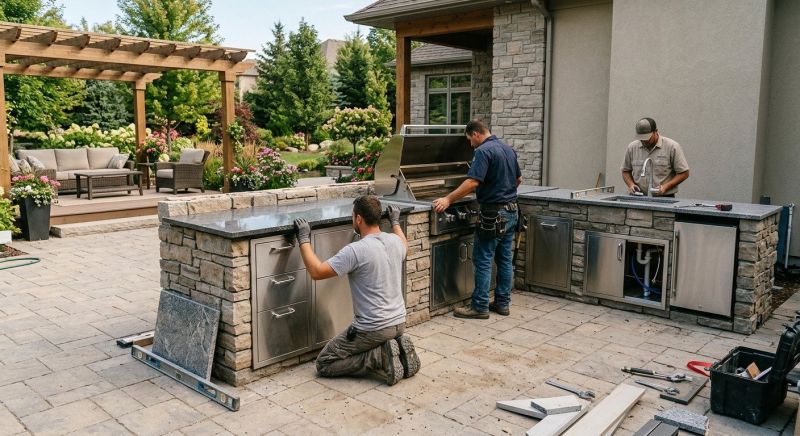 Outdoor Kitchen Renovation in Pearland, TX